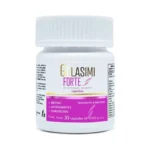 Frasco de Gelasimi Forte de similares con cápsulas de colágeno hidrolizado y antioxidantes.